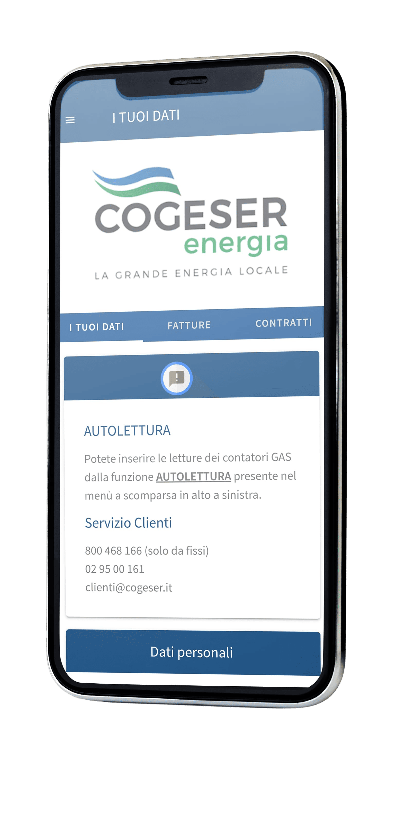 Autolettura app Cogeser